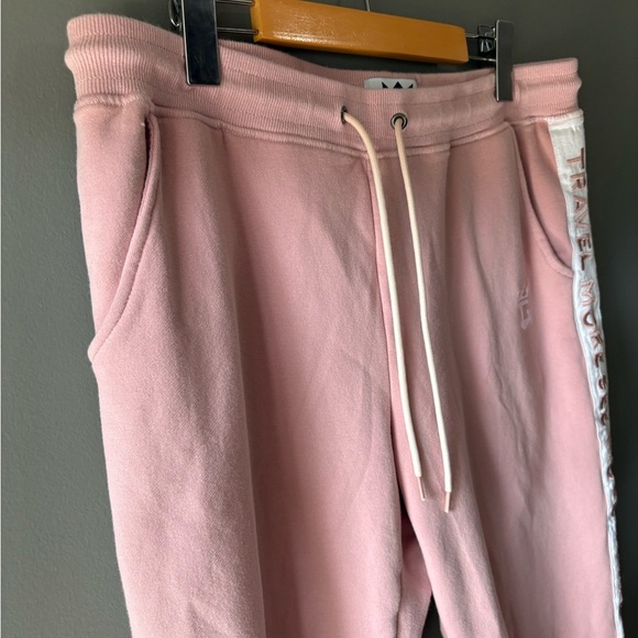 Royal Caribbean, size Large, pink cotton sweatpants, “travel more see more” - Picture 2 of 7